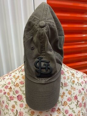 St. Louis Embroidered Logo Olive Baseball Cap - Unbranded